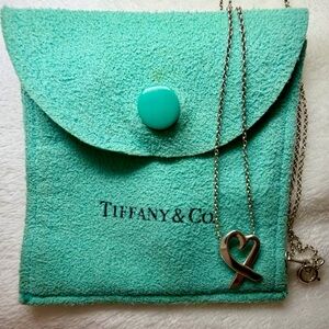 Tiffany & Co. Paloma Picasso Loving Heart 925 Silver Necklace